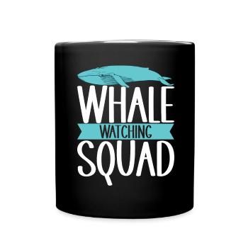 Observateurs de baleines - Mug uni - noir - Devant