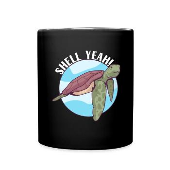 Turtle Turtle Aquatic turtle - Full Colour Mug - black - Front