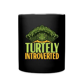Turtle Turtle Aquatic turtle - Full Colour Mug - black - Front