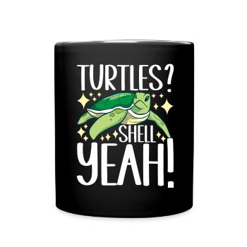 Turtle Turtle Aquatic turtle - Full Colour Mug - black - Front