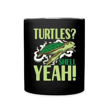 Turtle Turtle Aquatic turtle - Full Colour Mug - black - Front