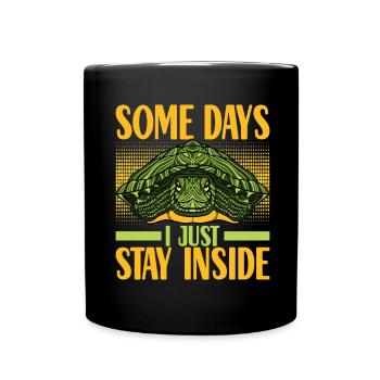 Turtle Turtle Aquatic turtle - Full Colour Mug - black - Front