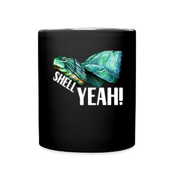 Turtle Turtle Aquatic turtle - Full Colour Mug - black - Front