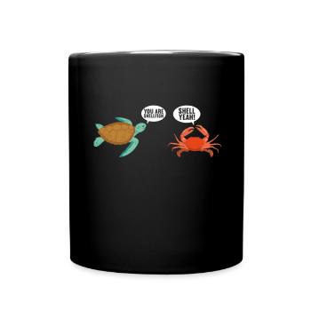 Turtle Turtle Aquatic turtle - Full Colour Mug - black - Front