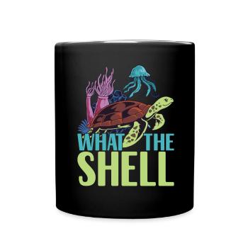Turtle Turtle Aquatic turtle - Full Colour Mug - black - Front