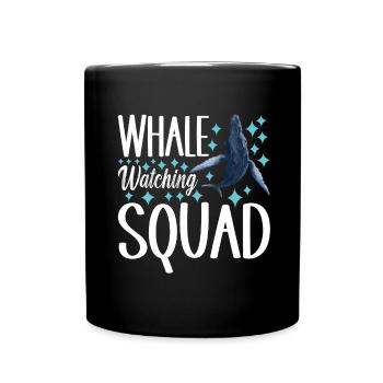 Observateurs de baleines - Mug uni - noir - Devant