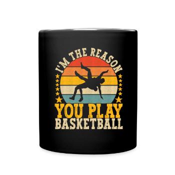 Wrestling Ringen Ringer - Tasse einfarbig - Schwarz - Vorne