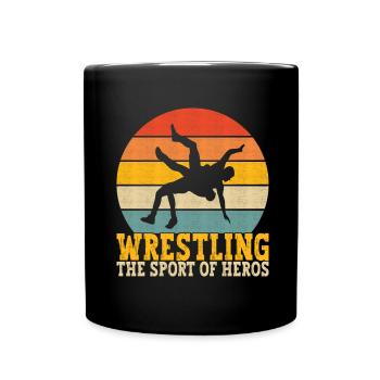 Lutte Lutteurs Lutteurs - Mug uni - noir - Devant