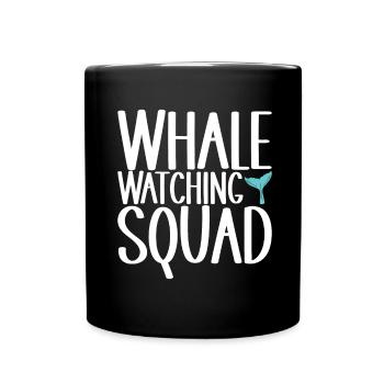 Observateurs de baleines - Mug uni - noir - Devant