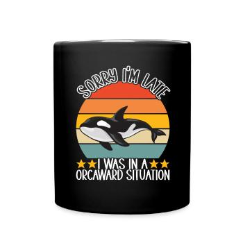 Orques d’observation des baleines - Mug uni - noir - Devant