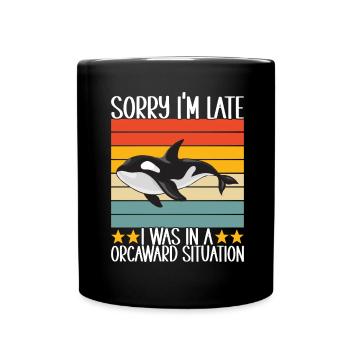 Orques d’observation des baleines - Mug uni - noir - Devant