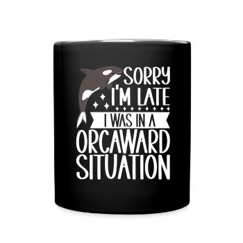 Orques d’observation des baleines - Mug uni - noir - Devant