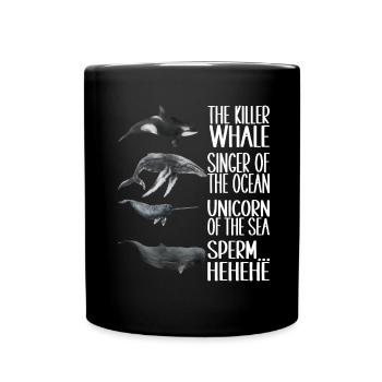 Observateurs de baleines - Mug uni - noir - Devant