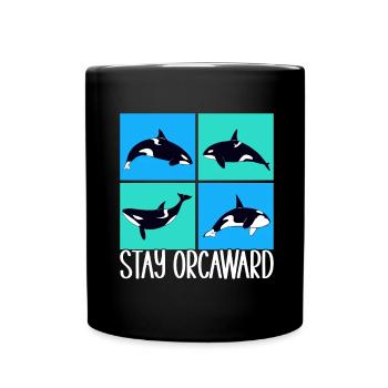 Orques d’observation des baleines - Mug uni - noir - Devant