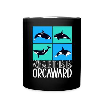 Orques d’observation des baleines - Mug uni - noir - Devant