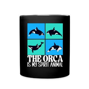 Orques d’observation des baleines - Mug uni - noir - Devant