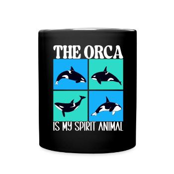 Orques d’observation des baleines - Mug uni - noir - Devant