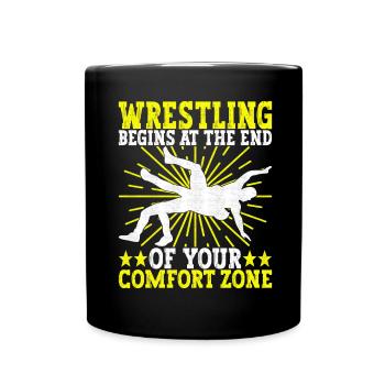 Lutte Lutteurs Lutteurs - Mug uni - noir - Devant