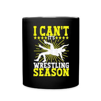 Wrestling Ringen Ringer - Tasse einfarbig - Schwarz - Vorne