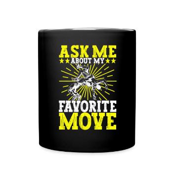 Lutte Lutteurs Lutteurs - Mug uni - noir - Devant