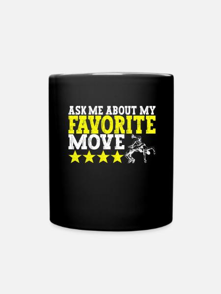 Wrestling Ringen Ringer - Tasse einfarbig - Schwarz