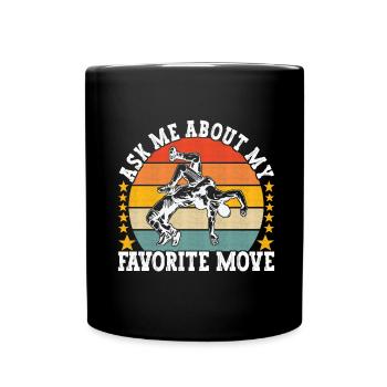 Lutte Lutteurs Lutteurs - Mug uni - noir - Devant