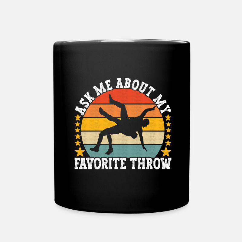 Wrestling Ringen Ringer - Tasse einfarbig - Schwarz