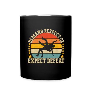 Lutte Lutteurs Lutteurs - Mug uni - noir - Devant