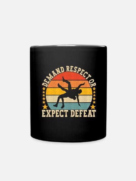 Wrestling Ringen Ringer - Tasse einfarbig - Schwarz