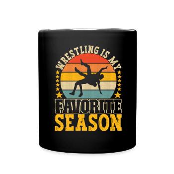 Lutte Lutteurs Lutteurs - Mug uni - noir - Devant