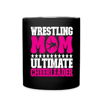 Lutte Maman Lutteuse - Mug uni - noir - Devant