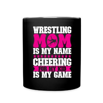 Lutte Maman Lutteuse - Mug uni - noir - Devant