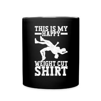 Wrestling Ringen Ringer - Tasse einfarbig - Schwarz - Vorne