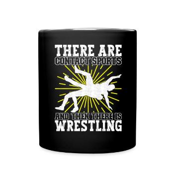 Lutte Lutteurs Lutteurs - Mug uni - noir - Devant