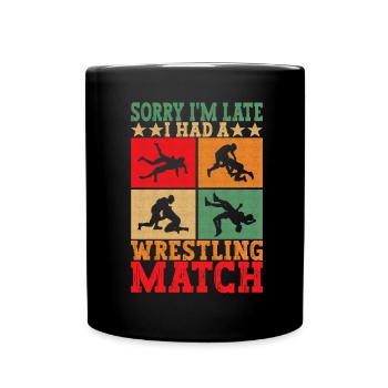 Lutte Lutteurs Lutteurs - Mug uni - noir - Devant