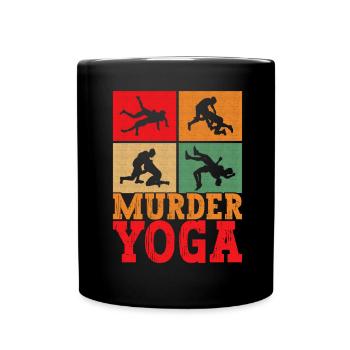 Wrestling Ringen Ringer - Tasse einfarbig - Schwarz - Vorne