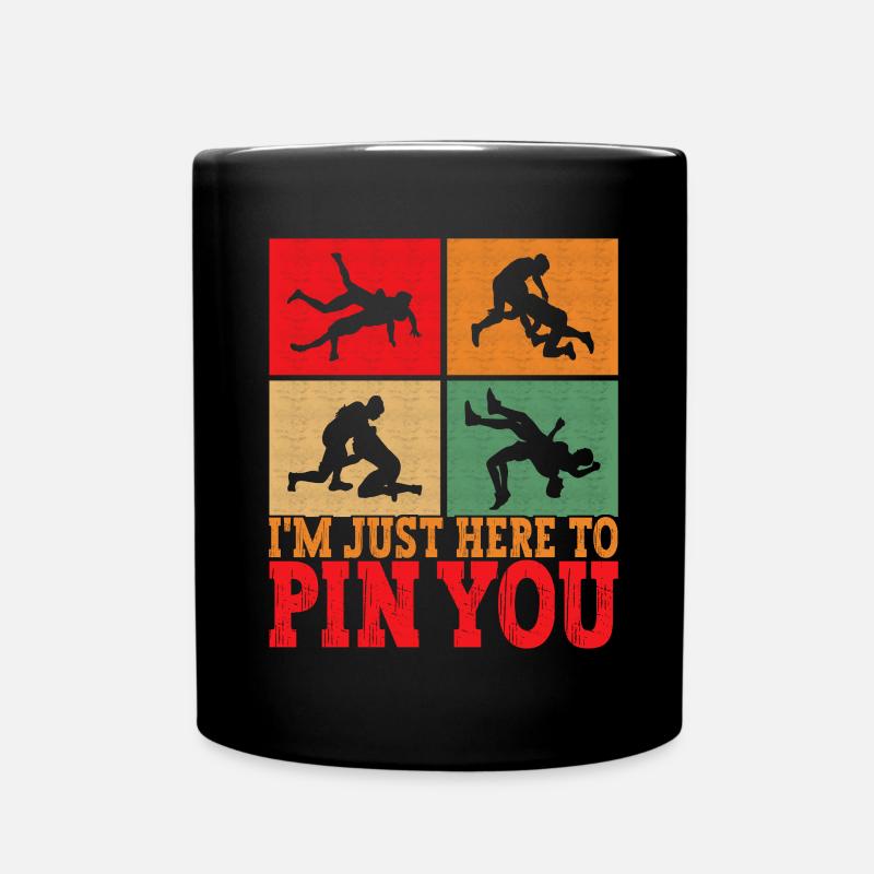 Wrestling Ringen Ringer - Tasse einfarbig - Schwarz