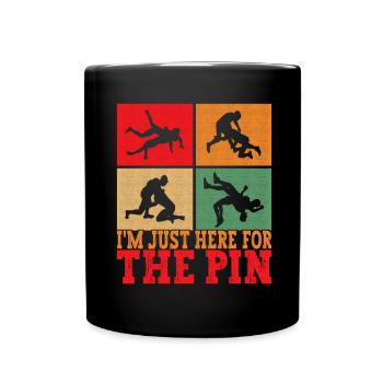 Wrestling Ringen Ringer - Tasse einfarbig - Schwarz - Vorne