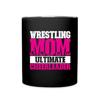 Lutte Maman Lutteuse - Mug uni - noir - Devant