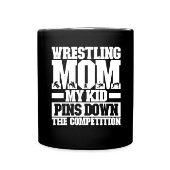 Lutte Maman Lutteuse - Mug uni - noir - Devant