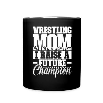 Lutte Maman Lutteuse - Mug uni - noir - Devant