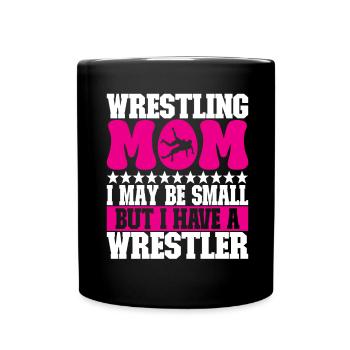 Lutte Maman Lutteuse - Mug uni - noir - Devant