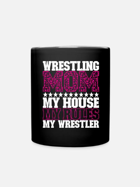 Wrestling Mom Ringen Ringer - Tasse einfarbig - Schwarz