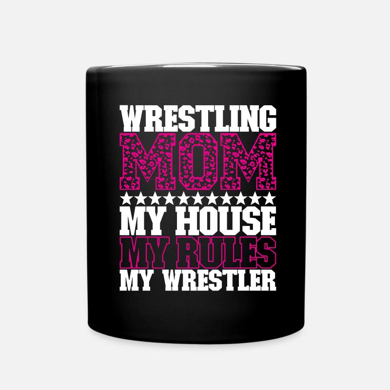 Wrestling Mom Ringen Ringer - Tasse einfarbig - Schwarz