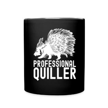 Porc-épic mignon - Mug uni - noir - Devant