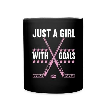 Eishockey Eishockeyspieler - Tasse einfarbig - Schwarz - Vorne