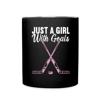 Eishockey Eishockeyspieler - Tasse einfarbig - Schwarz - Vorne
