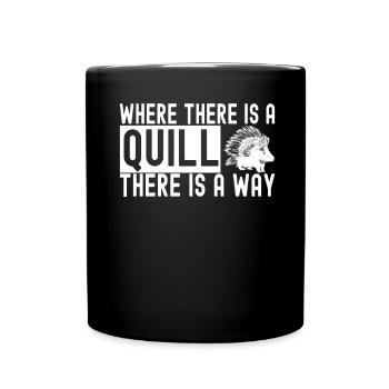 Porc-épic mignon - Mug uni - noir - Devant