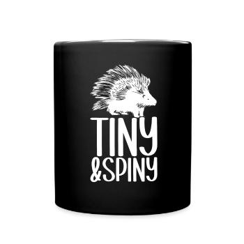 Porc-épic mignon - Mug uni - noir - Devant