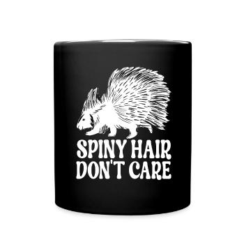 Porc-épic mignon - Mug uni - noir - Devant